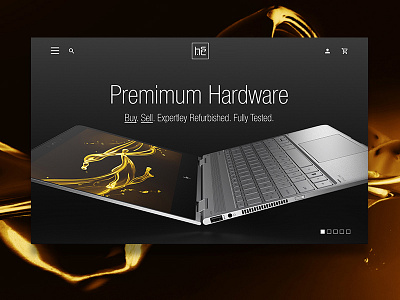 Premium Hardware clean ecomm interface product ui webdesign