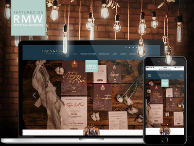 Frain & Grain branding personal branding stationery ui webdesign website wedding design