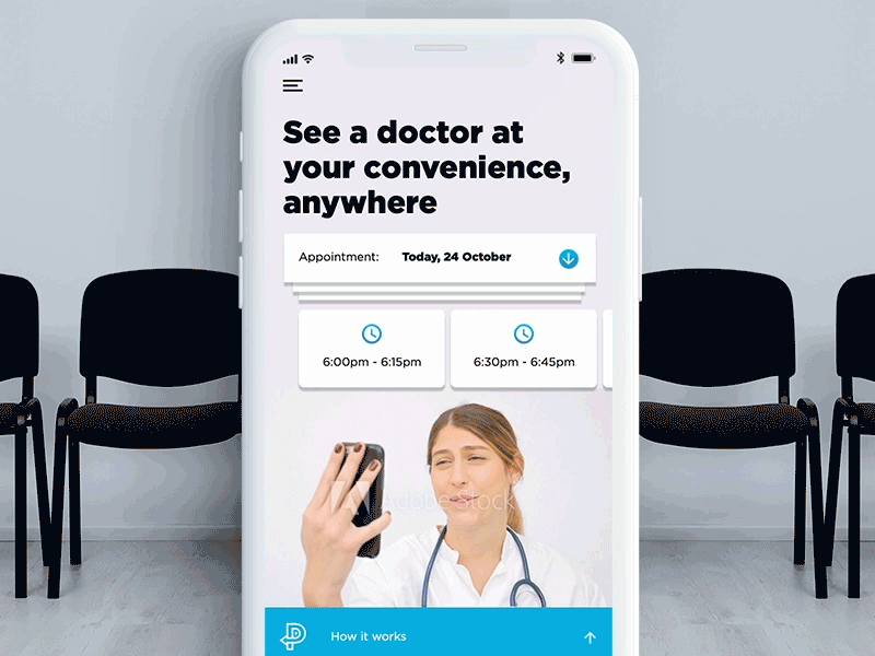 The doctor will see you now animation app doctor interface ios ui