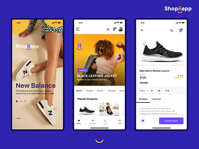 Shoppiapp design ecommerce app ecommerce design uidesign user interface