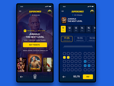 Concept App for buy tickets