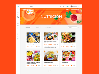 Recipes blog chef cooking food healthy ingredients meal nutrition recipes ui ux web