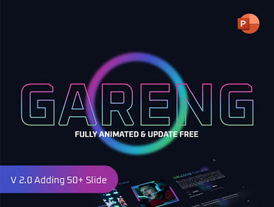 GARENG NFT - Esport Gaming PowerPoint Template agency animation blockchain branding business dark deck digitalassets fullhd gareng gatra graphic design logo metaverse motion graphics multipurpose nft pilotpixel powerpoint pptx