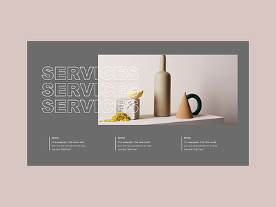Web design layout ceramics colors graphicdesign uidesign web design