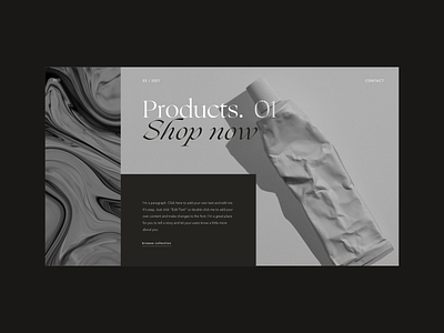 Section layout Design branding branding design design layout minimal minimalistic ui web