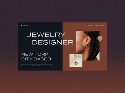 Jewelry designer web layout