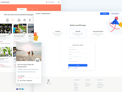 Web pages online platform color design minimal ui uxui web