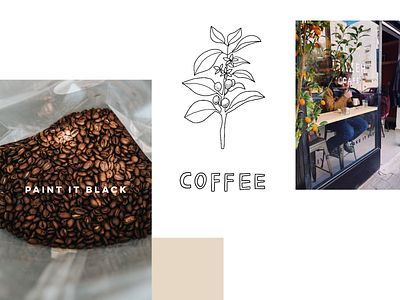 Collage Visual Identity Café branding branding design cafe coffee cups design minimalism natural telaviv visual identity
