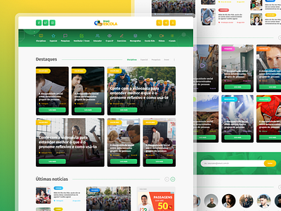 Brasil Escola education interface interface design online education platform ui ui design ux ux design web design