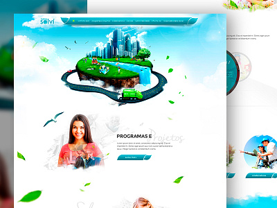 Solvi Institute Website advertising art direction digital art digital design interface design layout retouch ui ui design web design