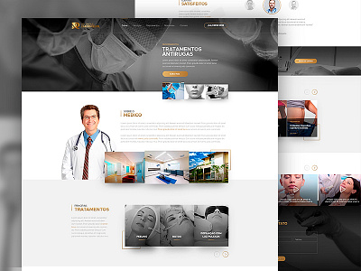 Dr. Rafael Vasconcellos Website ads advertising art direction design digital art digital design interface design landing layout one page ui ui design ux ux design web design