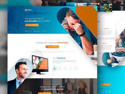 Totvs ERP Landing Page Proposal advertising art direction brasil brazil design digital art digital design interface design landing layout one page ui ui design ux ux design web design