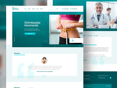 Dr. Marcus Vinicius Clinic Site art direction digital design interface design ui ui design web design