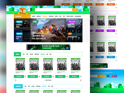 Geek Compras Site Ecommerce ecommerce ecommerce design games geek interface design layout ui ui design web design