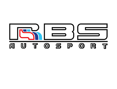 LOGO RBS AUTOSPORT autosport car garage graphic design logo typography