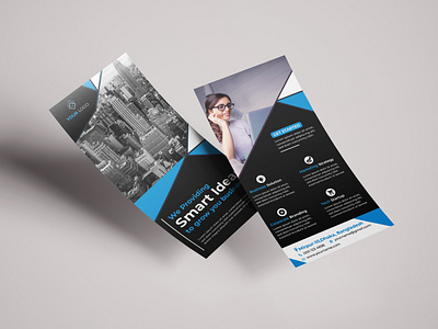 Corporate business rack card design dl flyer graphic design rack card design