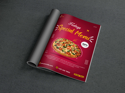 Food Magazine Advert Design a5 design ad design advert design advertisement banner design branding design dl flyer food advert design graphic design logo magazine magazine ad magazine advert design