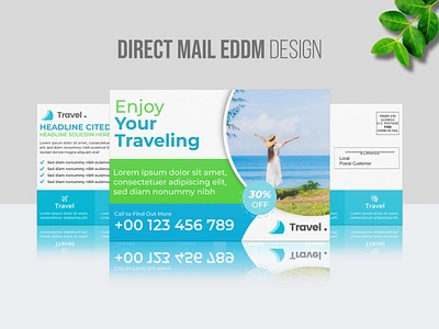 Travel Direct Mail EDDM Design a5 design ad design advert design banner design branding design direct mail eddm design eddm postcard graphic design illustration logo postcard design travel postcard design ui