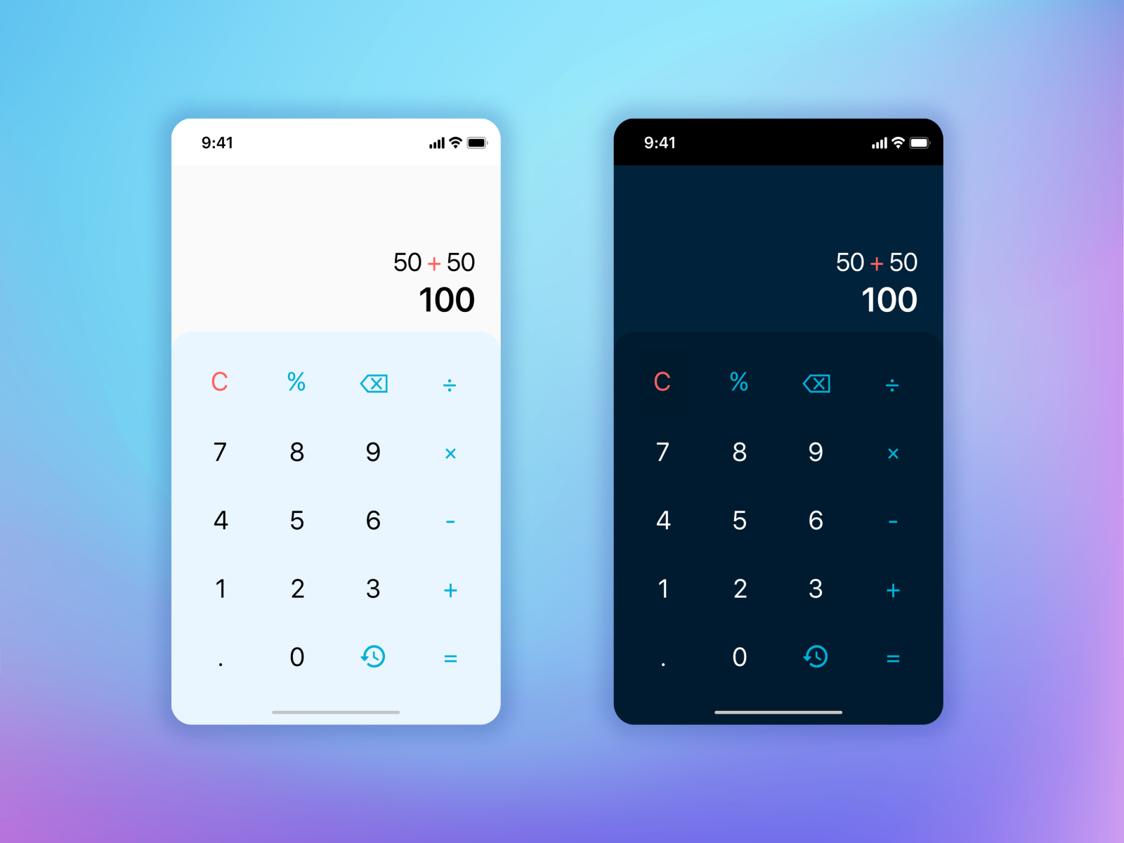Calculator UI Design for iOS by Kh Rakib on Dribbble