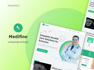 Medifine - A landing page UI design for hospital