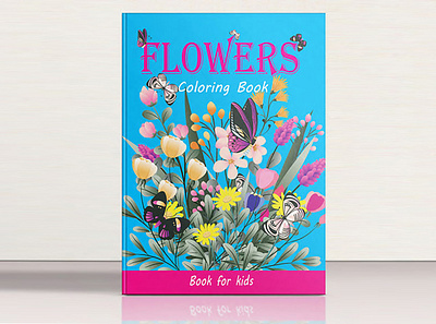 Flower's Book Cover book cover children book design illustration kids paper back