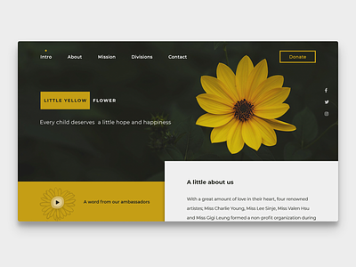 Non-profit charity concept concept landingpage ui uidesign uiux ux uxdesign web design webdesign website