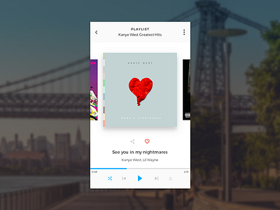 DailyUI 009 - Music Player dailyui dailyui 009 music player ui