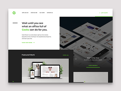 Web Design Firm Redesign concept ui ux web design website