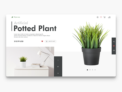 Product design for Plant.me concept modern productdesign ui ux webdesign website