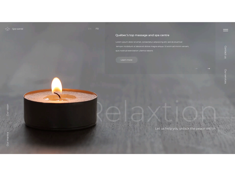 Simple Health Spa Concept app cinemagraph concept dailyinspiration dailyui designinspiration landingpage ui uidesign uiux userinterface ux uxdesign web design webdesign webdesigner webdeveloper website