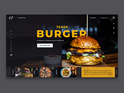 Redesign concept for Texas Burger in Fenelon Falls