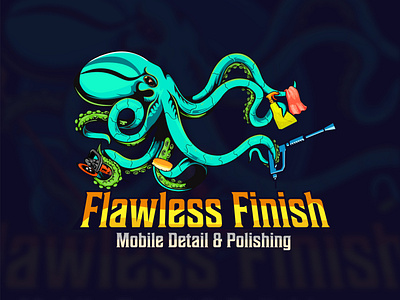Flawless Finish Washer pressure Octopus logo