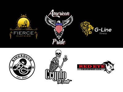 Silhouette Animal and skull logos for Clothing design graphic design illustration logo vector