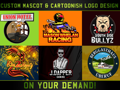 Mascot & cartoonish logo designs-2 design graphic design illustration logo vector