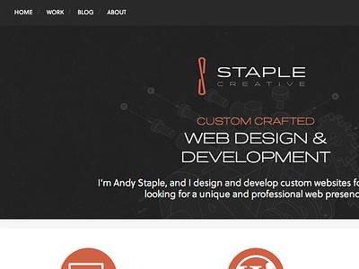 Personal Site Design staple web design website