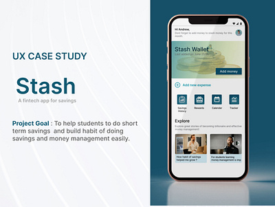 UX Case Study - Stash a interaction design app design ui ux