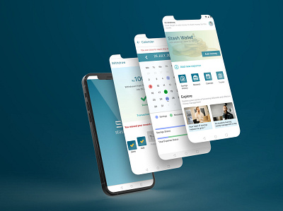 Stash Screens interaction design app design ui ux