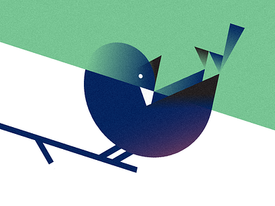 Birds bird gradient illustration minimal oneday shapes vector