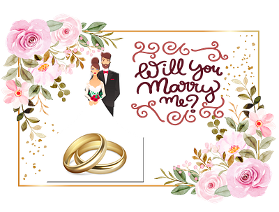 wedding card design graphic design