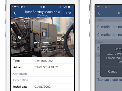 iOS technician maintenance app app bentonsans blue ios technician