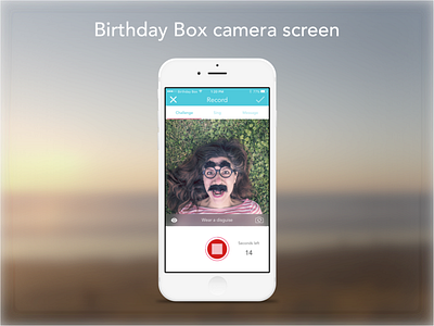 Birthday Box Camera Screen birthdays ios iphone