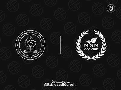 MGM Logo aasif korba balco bhilai branding chhatisgarh design dribbble eco graphic design itsmeaasifqureshi logo mgm minimal monogram pictorial logo school stacked logo symbol thumbnail youtube