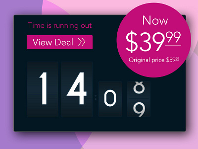 Day 059 - Limited Time Offer card time ui ux