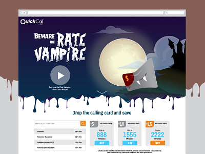 Halloween landing page