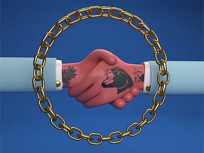 TATTOO chain cinema 4d hands photoshop tattoo