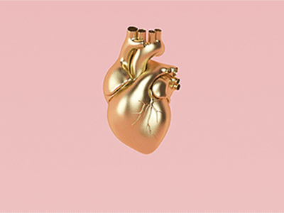 Broken Heart 3d animation gif heart model render