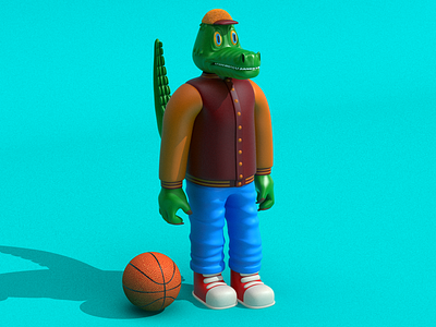 Cocrodilo 3d characterdesign crocodile graphicdesign illustration render