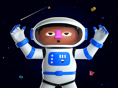 astro 3d astronaut c4d cinema 4d design digitalart graphicdesign illustration photoshop render