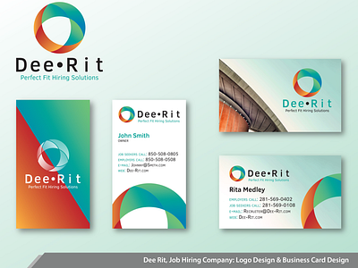 Dee Rit Logo and Business Card Design adobe branding design graphic design illustration logo typography vector
