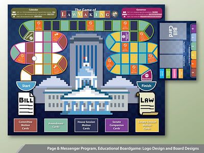 The Game of Lawmaking Boardgame adobe branding design graphic design illustration logo typography vector